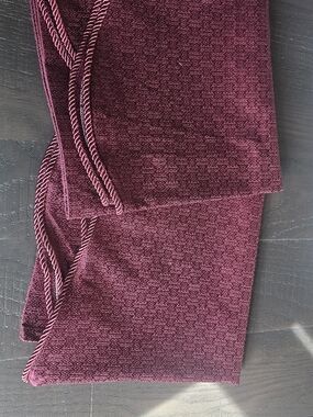 Burgundy CurtainValences with Rope Tassel Detail